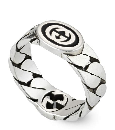 gucci interlocking g ring ebay|gucci interlocking g silver ring.